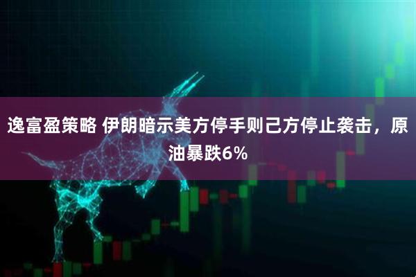 逸富盈策略 伊朗暗示美方停手则己方停止袭击，原油暴跌6%